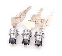 19mm Power Lock Elevator Key Switch 1Pcs(Double pull,2801 1NO 1NC)