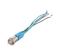 19mm Rotary Switch with Self Locking Feature, 3 Positions, 2NO 2NC 12V 24V for CNC and Industrial Use (Red)