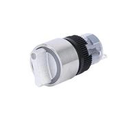 19mm Self-return Momentary Self-locking FixationWaterproof DPDT Illuminated Metal Selector Rotary Switch 2/3 Position with LED IDGTTLDF(19MM Ring LED,100-240V(220V))