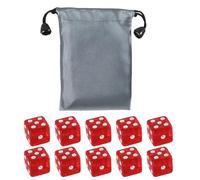 19mm Six Sided Dices Acrylic Game Dices Classroom Colorful Teaching Educational Counting Toy Math Learning Tool Acrylic Cubes