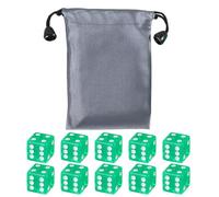 19mm Six Sided Dices Acrylic Game Dices Classroom Colorful Teaching Educational Counting Toy Math Learning Tool Acrylic Cubes