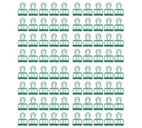 19mm Small Clips, 80pcs Metal Hollow Tail Paper Clamps, Strong Clamping Force Office Supplies, Sturdy Mini Clips for Documents Certificates Tickets Clothes, Includes (Green)