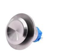 19mm Smart Toilet Automatic Flush Latching Momentary Switch Reset Self-locking Kick Metal Push Button 1Pcs(Latching)