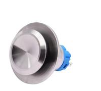 19mm Smart Toilet Automatic Flush Latching Momentary Switch Reset Self-locking Kick Metal Push Button 1Pcs(Momentary)