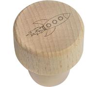 19mm 'Space Rocket' Wooden Bottle Stopper/Cork (BS00011965)