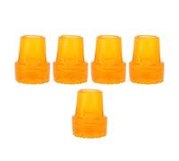 19mm Thickened Crutch Tip, Anti-Slip Rubber Tips for Crutches, Replacement Cane Sleeve Tip, Wear-Resistant Crutch Accessories, 5 Pcs