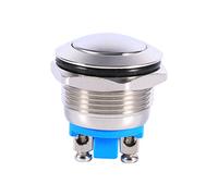 19mm Waterproof Car Metal Push Button Switch Horn Car Momentary Switch 12V Great for Car Switch, Horn Switch, Kill Switch, Warning Lights, Holders, Boxes