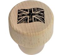 19mm 'Waving Union Jack Flag' Wooden Bottle Stopper/Cork (BS00030995)