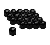 19mm Wheel Nut Bolt Covers Caps Black Set Of 20