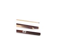 PowerGlide Snooker Cue Stick |Executive|Hand-spliced Rosewood Butt with Mahogany Front Splice with Natural Veneers | 9.5mm Tip|2 Piece with Quick Release Brass Joint|19 oz|Full Size 57", Brown