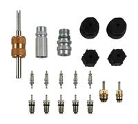 19PC Air Conditioning Valve Core Kit for For R134a and R12 Comprehensive Accessory Set for Vehicle Repairs