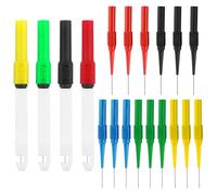 19Pcs Back Probe Kit Insulation Back Probes 0.7mm Test Probe Pins Non-Destructive Wire Piercing Probes for Test Car
