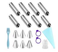19PCS Cannoli Moulds Set, Cream Horn Moulds, Cannoli Tubes