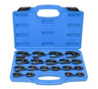 19pcs Crowfoot Wrench Set 32mm Cr-Mo Steel Open End Spanners Perfect for Tight Spaces Hidden Fasteners Tool for Mechanics and DIY Projects
