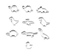 19Pcs Dinosaur Cookie Cutters Stainless Steel Biscuit Cutters Pastry Cutter for Baking Cookie Mould Biscuit Moulds for DIY Baking Fondant Dough Pastry Cake, Kids, Parties and Holiday Treats
