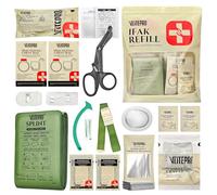 19PCS IFAK Trauma Kit, First Aid Kits Refill Supplies with Tourniquet, Emergency Trauma Bandage, Non-Vented Chest Seal, Emergency Medical & Survival Kit for Bleeding Control, Car & Camping