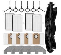 19pcs Replacement Parts Kit for MONSGA MS1 MAX Robot Vacuum, Main Brush, Side Brushes, Mop Pads, Filters & Dust Bags Accessories Set