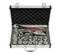 19pcs Spring Collets Set Clamps CNC Tool Collet Chuck for Milling Tool for Milling, Boring, Drilling, Wiretapping, Suitable for MT2 Tail Hole, 2-20mm, Collet Type ER32