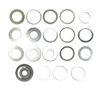 19Pcs Stainless Steel Sawer Bushing Reducer Rings Adapter Set for Various Size from 16mm to 35mm Sawer Adapter Washer