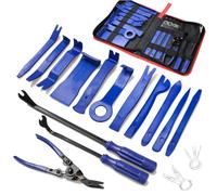 19Pcs Trim Removal Tool,Car Panel Door Audio Trim Removal Tool Kit, Auto Clip Pliers Fastener Remover Pry Tool Set with Storage Bag