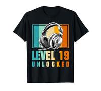 19th Birthday Boy Video Gamer Level 19 Unlocked Boys T-Shirt