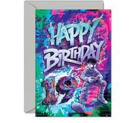 19th Birthday Cards for Men Women - Epic Gamer - Happy Birthday Card for 19 Year Old Man Woman Uncle Cousin Daughter Niece, A5 Bday Greeting Cards