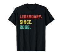 19th Birthday Gift Vintage Legendary Since 2006 19 Year Old T-Shirt