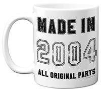 19th Birthday Gifts for Women Men, Made in 2004 Mug, 19th Birthday Mug, Funny Gifts, Birthday Present, Funny Christmas Mugs Gift for Women Men, 11oz White Ceramic Dishwasher Safe Mugs - Made in UK