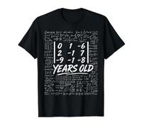 19th Birthday Matrix Determinant Math Nerd Funny Value Graphic T-Shirt, Men, Black, L