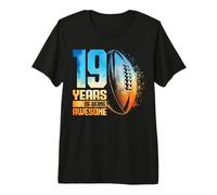 19th Birthday Retro Rugby 19 Years Old Boy Girl Premium T-Shirt