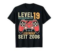 19th Birthday Video Gamer Level 19 Unlocked Vintage T-Shirt