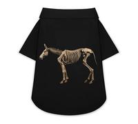 19th Century Donkey Skeleton Funny Dog Shirt Button Down Cat Clothes Top for Small Medium Large Pet