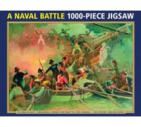 19th Century English School: A Naval Battle: The English Navy Conquering a French Ship Near the Cape Camaro, c. 19th Century, English School
