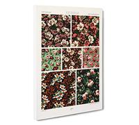 19th Century Floral Patterns by Albert Racinet Canvas Print | Gallery Wrapped 30mm Frame Wall Art | 30x20 inches | Ready to Hang | Modern Floral Picture | Living Room Bedroom Lounge Office