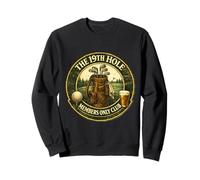19th Hole Club Vintage Retro Golf Gift For Golfers Man Cave Sweatshirt