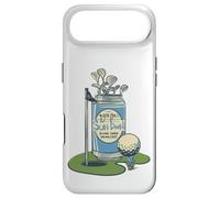 19th Hole Fun - Golf Drink Cartoon Balls Can and Clubs Case for iPhone Air