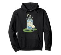 19th Hole Fun - Golf Drink Cartoon Balls Can and Clubs Pullover Hoodie