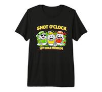 19th Hole Problem, Fairway to Bar Golf Cart Beer Crew Back 9 Premium T-Shirt
