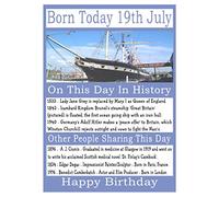 19th July Birthday Card