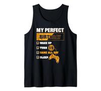 19th Perfect Birthday Gaming 19 Years Old Gamer Boys Gift Tank Top