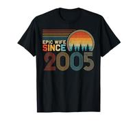 19th Wedding Anniversary for Her Funny Epic Wife Since 2005 T-Shirt