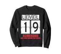19th Wedding Anniversary Unlocked Level 19 birthday complete Sweatshirt