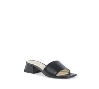 19V69 ITALIA Women's Neper Marble Green Clog, Black, 4 UK