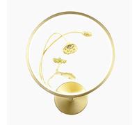 19W Led Wall Lights Indoor Liviroom Wallp Oriental Tradition Brass Lightifor Bedroom Pathway Corridor Stairs Balcony, Three-Color Light Source