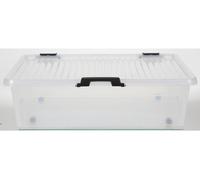19x Hinge Boxes 24L 60x40x17cm Transparent Lid Storage Toy Box