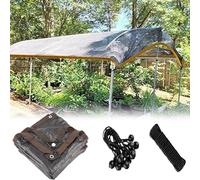 19x20 FT Black Sunblock Netting - Garden Shade Cloth for Vegetables Greenhouse Chicken Coops Deck Canopy Outdoor Waterproof Cover for Tomato Plants & Kennels