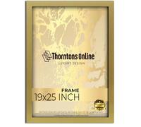 19x25 Inch Poster Picture Frame Gold(48.26x63.5) |Acrylic front| |mdf backing with both ways hanging hooks|Ideal for Artwork and Decor