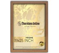 19x25 Inch Poster Picture Frame oak (48.26x63.5) |Acrylic front| |mdf backing with both ways hanging hooks|Ideal for Artwork and Decor