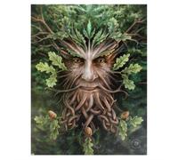19x25cm Oak King Canvas Plaque by Anne Stokes
