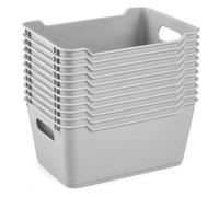1ABOVE 10 Pack 1.8L Decorative Storage Boxes with Handles
